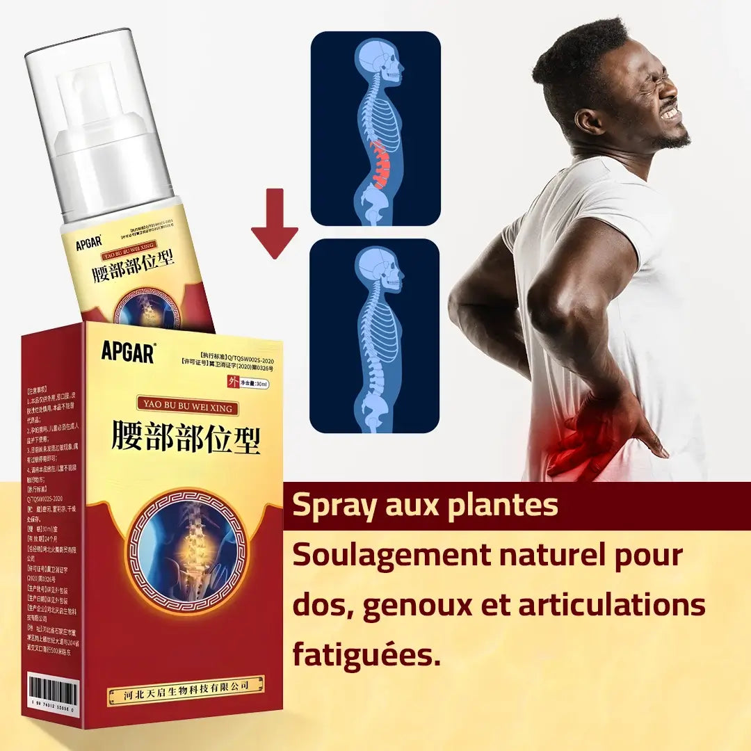 Spray aux plantes: Soulagement naturel pour dos et genoux