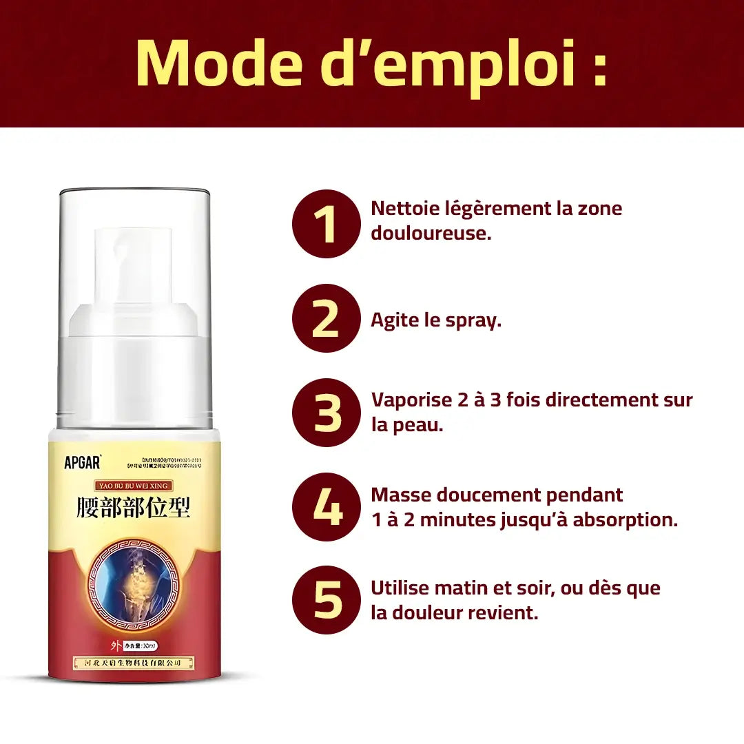 Spray aux plantes: Soulagement naturel pour dos et genoux