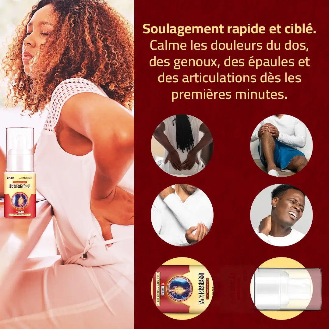 Spray aux plantes: Soulagement naturel pour dos et genoux