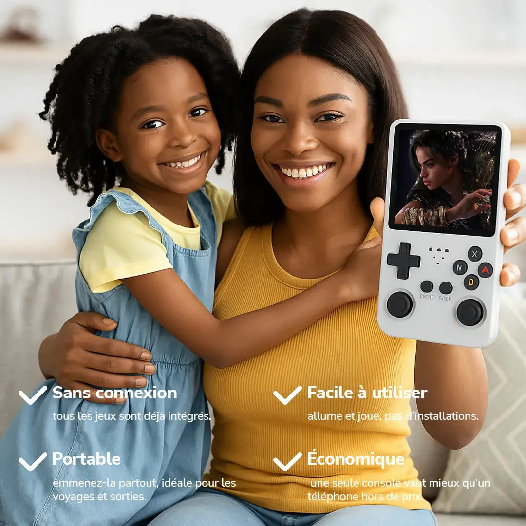 🎮 Console Rétro Portable – Des milliers de jeux sans internet !