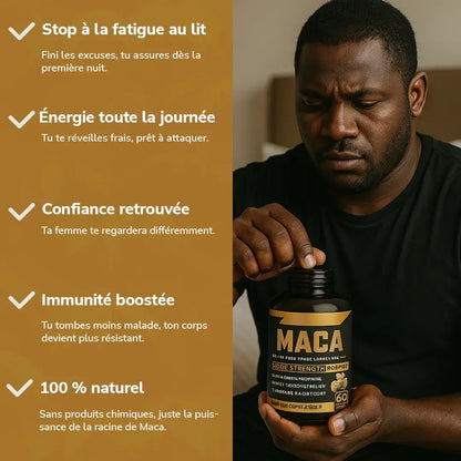 Retrouve ta puissance d’homme avec les gélules naturelles de Maca !