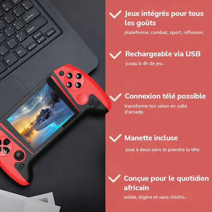 Console de Jeu Portable: Le Plaisir du Jeu, Partout avec 500 jeux !