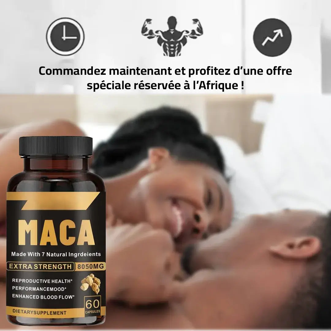 Retrouve ta puissance d’homme avec les gélules naturelles de Maca !