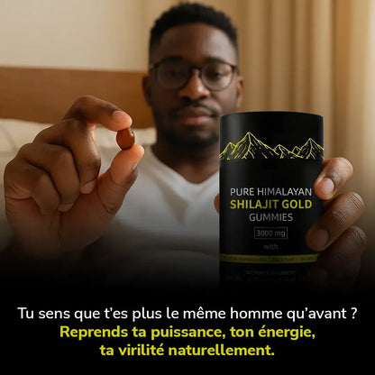 🚀 Gommes de Shilajit Himalaya – Booster Naturel de Testostérone & Énergie