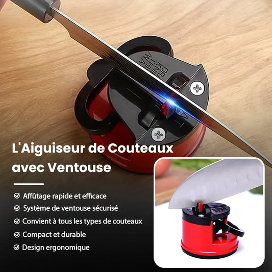 AIGUISEUR DE COUTEAUX AVEC VENTOUSE