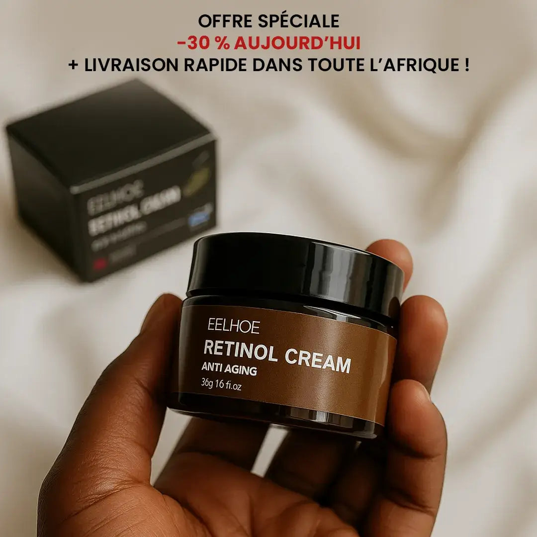 Crème Éclat Visage au Rétinol – Dites Adieu aux Taches et Rides !