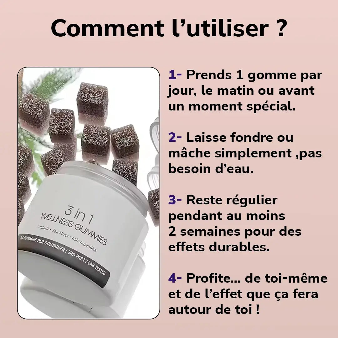 Retrouve ta Puissance d’Homme – Gummies pour Vitalité Masculine