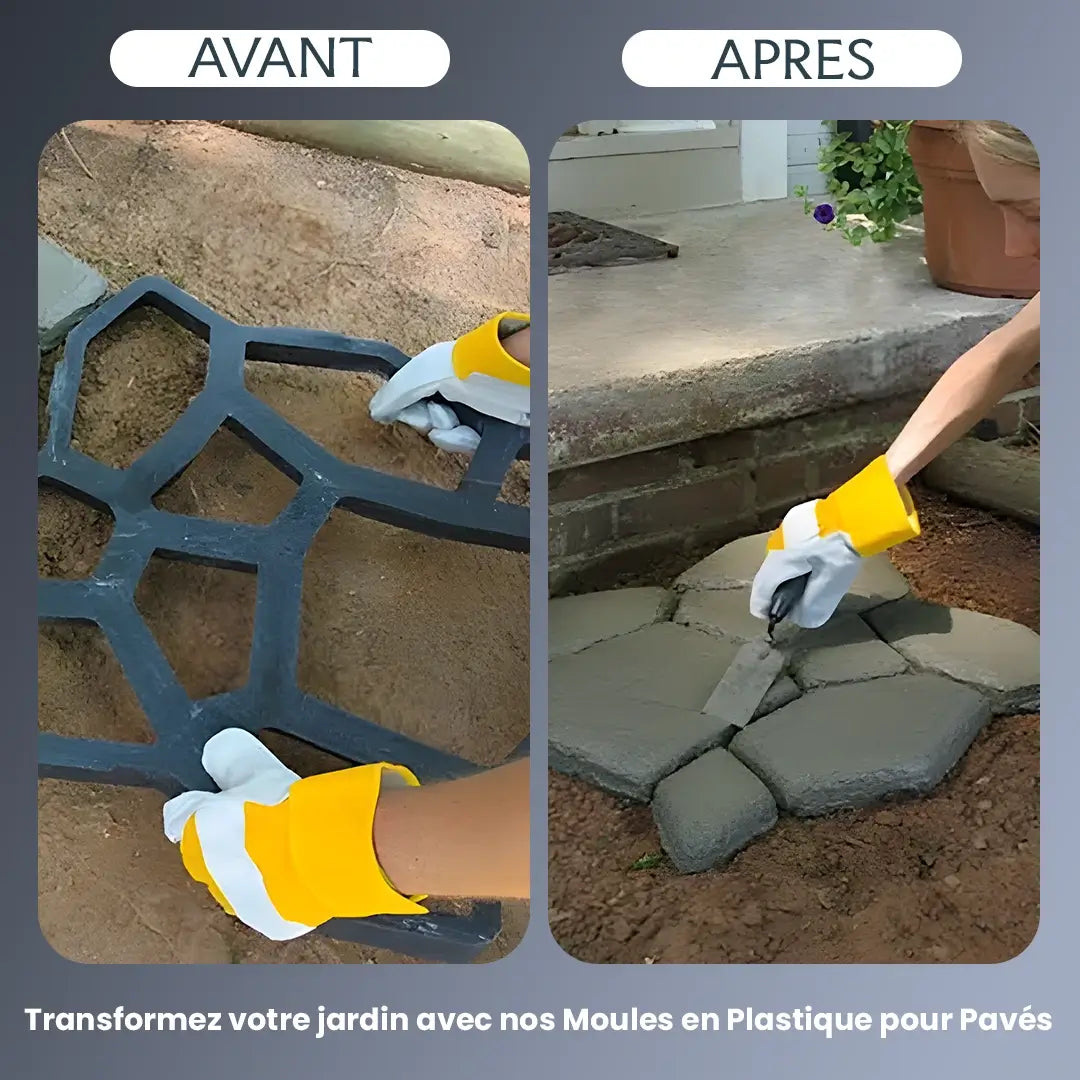 Moules en Plastique Réutilisables pour Pavés