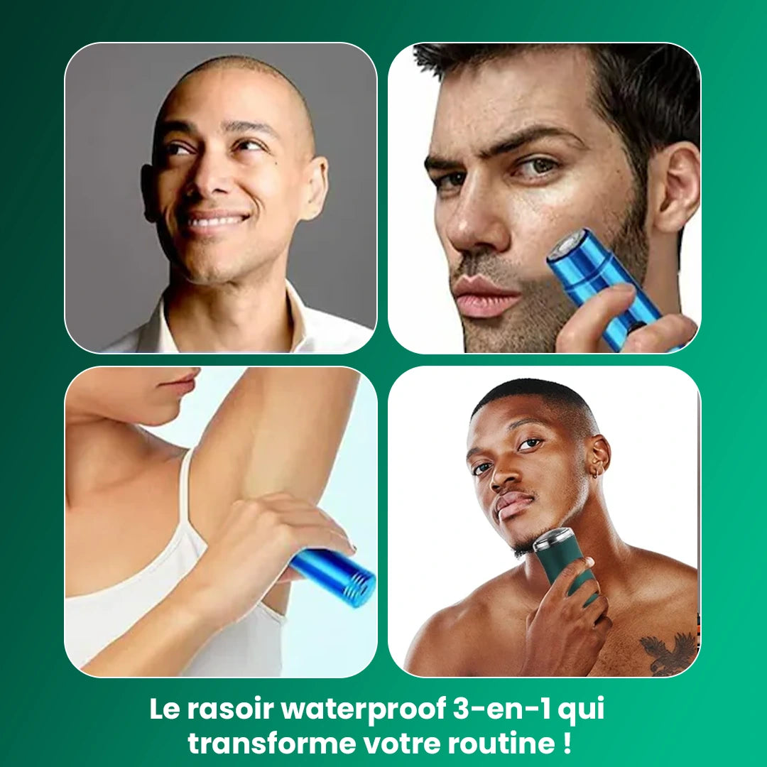 Rasoir Électrique Waterproof pour Hommes