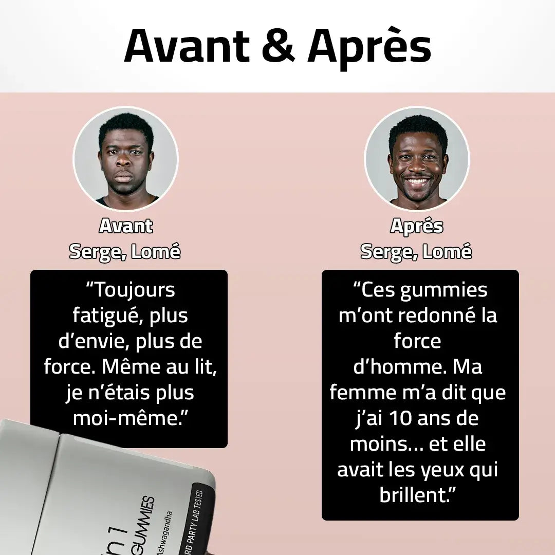 Retrouve ta Puissance d’Homme – Gummies pour Vitalité Masculine