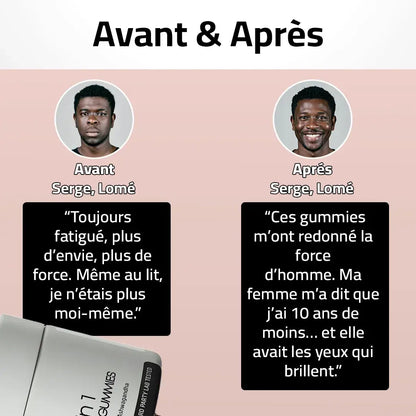 Retrouve ta Puissance d’Homme – Gummies pour Vitalité Masculine