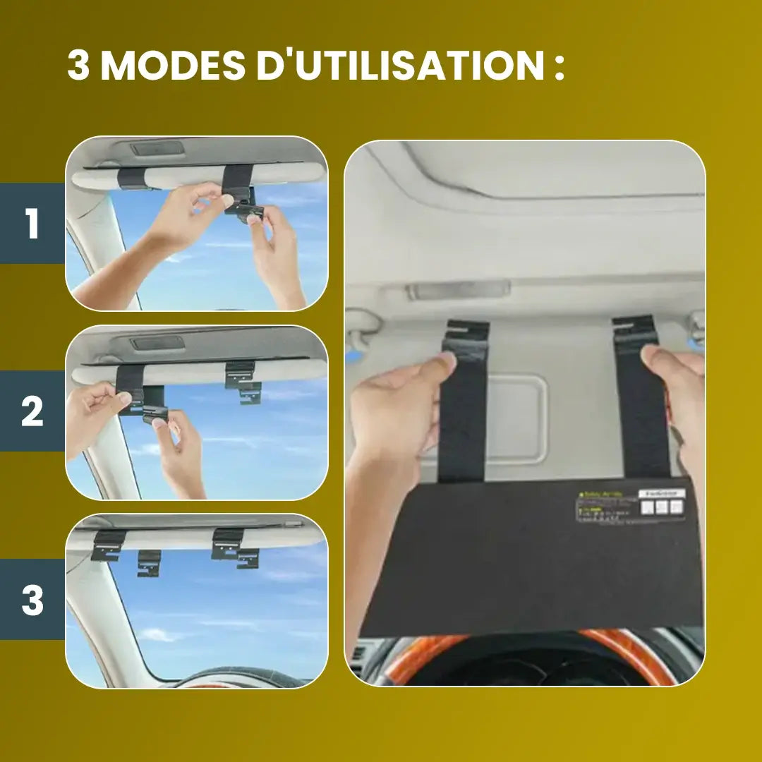 Conduisez sans stress : Le pare-soleil multifonction