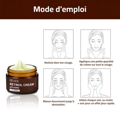 Crème Éclat Visage au Rétinol – Dites Adieu aux Taches et Rides !