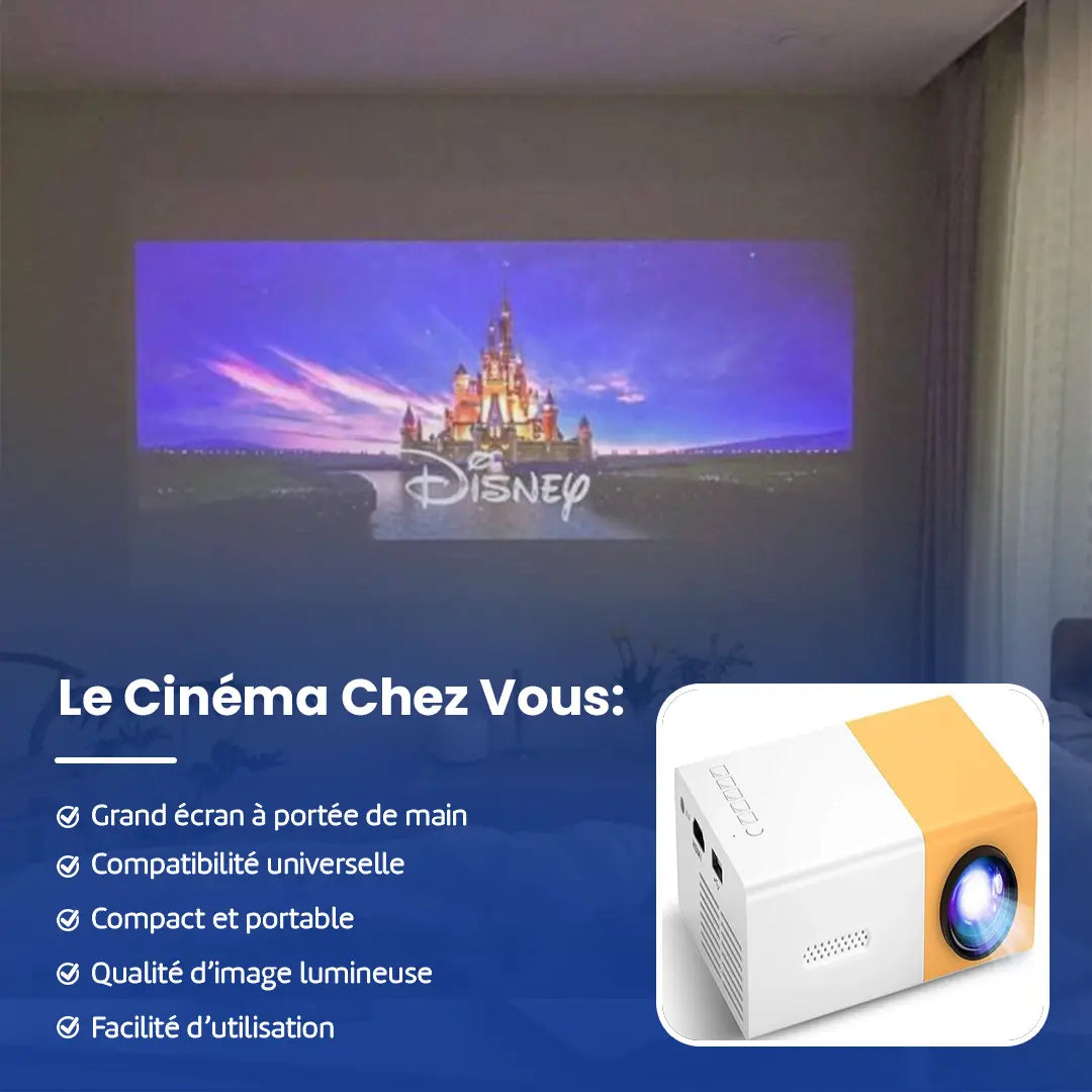 Mini Vidéoprojecteur – Transformez Votre Salon en Cinéma!