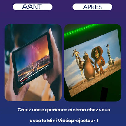 Mini Vidéoprojecteur – Transformez Votre Salon en Cinéma!