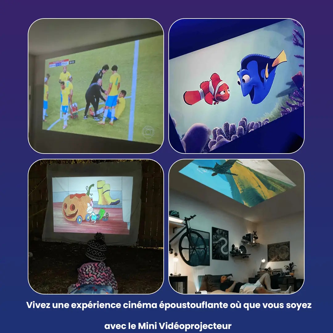 Mini Vidéoprojecteur – Transformez Votre Salon en Cinéma!